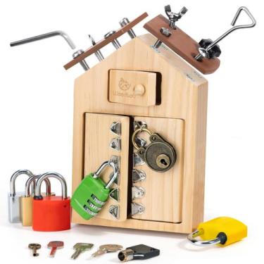 Imagem de Placa de chave de fenda Montessori Woodtoe para crianças de 3 a 6 anos