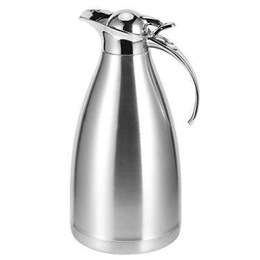 Imagem de ZJchao Isolamento a Vácuo Cafeteira de Cafeteira Garrafa de água Térmica 2l Aço Inoxidável Parede Dupla à Prova de Vazamento de Bebida Quente para Bebida para o Escritório Em Casa