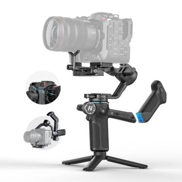 Imagem de FeiyuTech Estabilizador de câmera SCORP 3 – carga útil de 3,5 kg, alça destacável, rastreamento de IA integrado, gimbal portátil profissional para Sony/Canon/Nikon/Fujifilm/Panasonic, fotografia