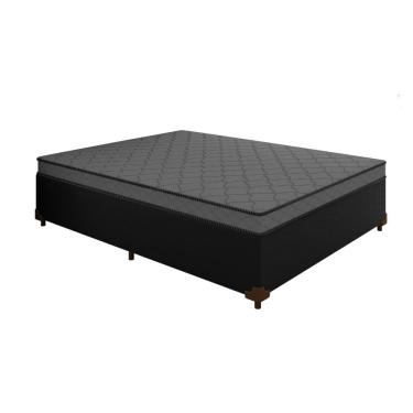 Imagem de Cama Box Conjugado Casal Noruega Preto