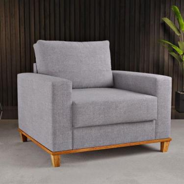 Imagem de Poltrona Living 82cm Linhão Viana Viero, Linhao Juta