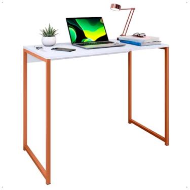 Imagem de Escrivaninha Mesa de Estudos ou Home Office Mega Moderna e Clean (Branco Rose)