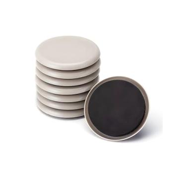 Imagem de Pacote com 8 controles deslizantes de móveis para carpetes - 7,6 x 0,8 cm móveis móveis móveis deslizantes pernas protetores de chão – mova seus móveis com facilidade e segurança