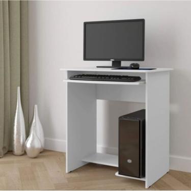 Imagem de Mesa de computador / Escrivaninha - Cor Branca Prática saimys