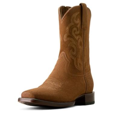 Imagem de Ariat Bodie Western Bota masculina cano médio, Camurça castanha, 8.5 Wide
