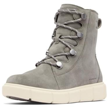 Imagem de Sorel Bota de neve feminina Explorer Iii Joan impermeável, Pedreira/giz, 35