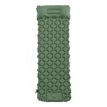 Imagem de ColchãO InfláVel 2 Em 1 Com Inf AutomáTico | Para Camping E Uso Ao Ar Livre(verde A121)