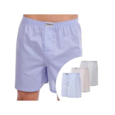 Imagem de Cueca Presidente Boxer Algodao Com Elastano 7891 Diversas, P, Diversas