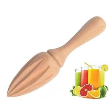 Imagem de Espremedor de frutas cítricas de madeira – Espremedor manual manual de limão/laranja | Ferramenta de espremedor de frutas portátil para casa, café e bar, utensílios de cozinha, acessórios de barman