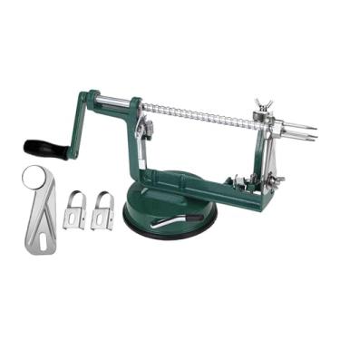 Imagem de Fenteer Descascador E Fatiador de Maçãs 3 em 1 com Movimento de Corte, Utensílio de Cozinha Potente com Ventosa para, Ideal para Peras E Batatas.