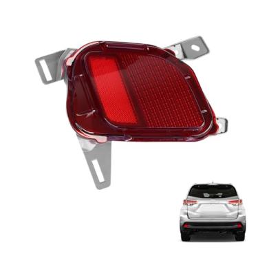 Imagem de Refletor de para-choque traseiro direito compatível com Toyota Highlander 2014-2019 Substituição da lâmpada refletora do passageiro traseiro para 81480-0E020 (lado esquerdo traseiro)