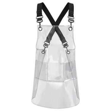 Imagem de Avental MIKI WELL com costas cruzadas ajustável com 3 bolsos transpare