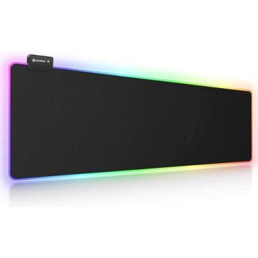 Imagem de Mouse pad para jogos RGB, Mouse pad grande estendido macio com 14 modo