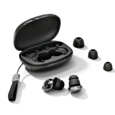 Imagem de Tampões de ouvido com cancelamento de ruído para dormir: 3 modos ajustáveis e reutilizáveis protetores de ouvido protetores de ouvido para redução de sono e som - Fones de ouvido de 40 dB com plugue