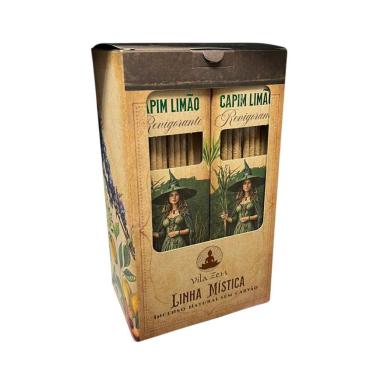 Imagem de Incenso Linha Mistica 0% Capim Limão 12 Caixas C/8 Varetas