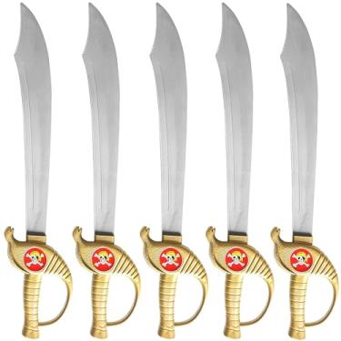 Imagem de 5 Super Espadas Pirata Brinquedo Infantil 57cm Festa Fantasia