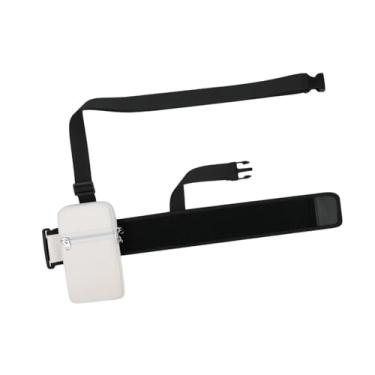 Imagem de predolo Bolsa para garrafa de água reutilizável e prática com bolso com zíper para celular, ideal para ciclismo e esportes ao ar livre, Branco