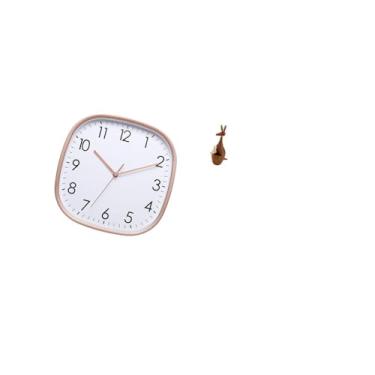 Imagem de Fenteer Relógio de Parede Digital Vintage com Escultura de Estatueta, Arte de Baixo Ruído para Sala de Jantar, Quarto, Estante, Academia, Festa, Lembrancinha