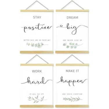 Imagem de CanvaCrafted Pintura de parede inspiradora para pendurar em tela de planta botânica, citações motivacionais, pôsteres para quarto, sala de estar, escritório, sala de aula, decoração de sala de jogos