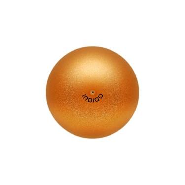 Imagem de DRUNA Bola para ginástica rítmica com glitter | Ideal para treinamento e competição | Dois tamanhos (laranja, 15 cm)