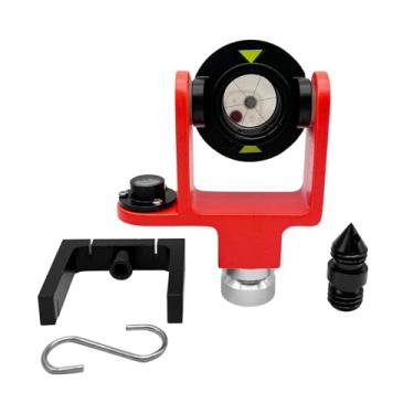 Imagem de Kit de prisma refletor de mini prisma de levantamento de 0/-30 mm com deslocamento de 0/-30 mm com estojo acolchoado macio, acessórios de montagem para estações totais Topcon Trimble Sokkia Swiss