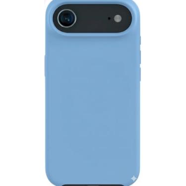 Imagem de Capinha Silicone Premium com Interior em Microfibra Antiderrapante Proteção Contra Impressão Digital, Arranhões, Quedas e Impactos para iPhone iPhone 17 (Pro Max, Pro, Air) (Azul Bêbe, iPhone17Air)