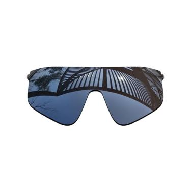 Imagem de MYCOURAG Lentes de reposição polarizadas com proteção UV para óculos de sol Oakley Stunt Devil OO9517 – Revestimento espelhado de titânio polarizado