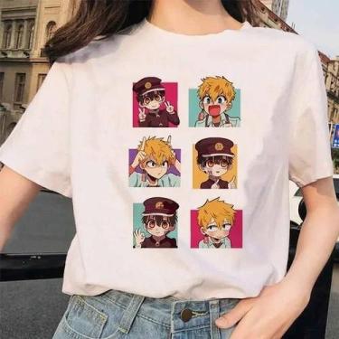 Imagem de Camiseta Feminina Harajuku Ullzang Hanako-Kun - Estampa Gráfica Anos 9