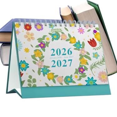 Imagem de Calendário de mesa 2026, planejador mensal diário semanal, planejador de mesa | para planejamento de agenda, casa, escritório, sala de aula, professor, aluno, Natal
