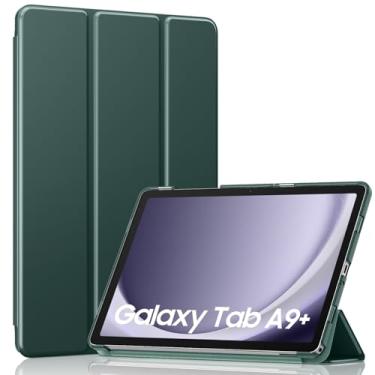 Imagem de MoKo Capa para Galaxy Tab A9 Plus/A9+ de 11 polegadas 2023, capa inteligente rígida de policarbonato translúcido para tablet Galaxy Tab A9 Plus SM-X210/X216/X218, despertar/hibernar automaticamente