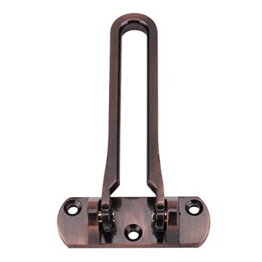 Imagem de YOUTHINK Trava de Porta de Segurança Resistente, Trava de Segurança Em Liga de Zinco, Ideal para Uso Doméstico e Em Hotéis (Fivela grande anti-roubo em bronze vermelho)