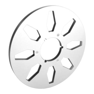 Imagem de Ymiko Carretel de Fita Vazio de 10,5 Polegadas Com 8 Furos, Carretel de Metal Resistente Ao para Equipamento de Gravação Padrão NAB, de Fita de áudio Profissional Compatibilidade de 1/4 de Polegada