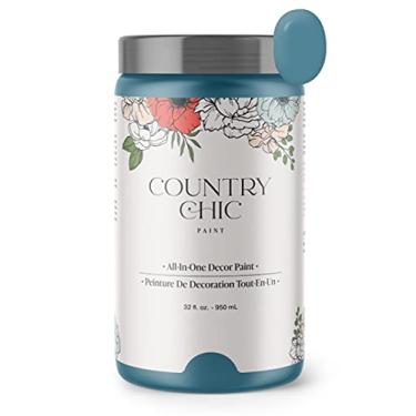 Imagem de Tinta estilo giz - para móveis, decoração de casa, artesanato - ecológico - tudo em um - sem necessidade de cera (946 ml), piscina de maré)