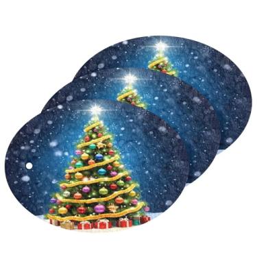 Imagem de Wassud Esponja mágica de polpa de madeira para pratos, pacote com 3 esponjas de cozinha para limpeza, esfregão resistente para panelas antiaderentes, esponjas de lavar louça para pia, suprimentos de