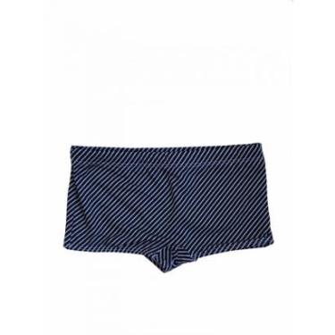 Imagem de Sunga Boxer Listra - Preto e Branco-Masculino