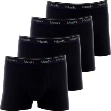 Imagem de Kit 4 Cuecas Boxer Mash Algodão Box Confortável Cueca Masculina Cós El