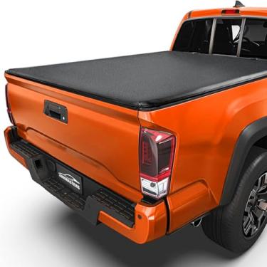 Imagem de Aurorasters Capa De Lona Dobrável Quádrupla Macia Para Caçamba De Caminhão Chevy Colorado/Gmc Canyon 2015-2024 6,2 Pés (74 Pol.) Cama Padrão