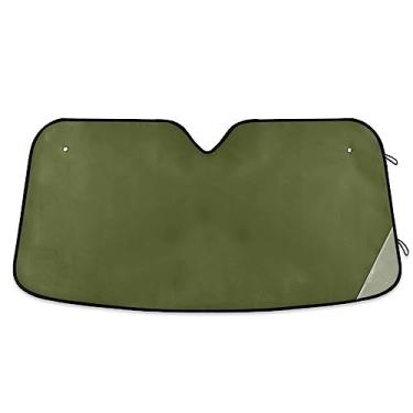 Imagem de Capa de carro verde exército proteção solar, persianas de janela de carro, persiana de janela para carro, caminhão, SUV, acessórios de carro de verão