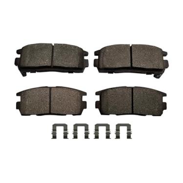 Imagem de PM Auto Pastilhas de freio traseiras para GMC Terrain 2010-2017, Equinox 2007-2017, Saturn Vue 2008-2010, Suzuki XL-7 2007-2009, Chevy Captiva Sport 2012-2015, Pontiac Torrent 2007-2009, conjunto de 4