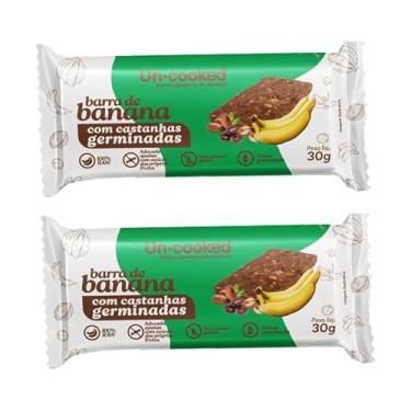 Imagem de Kit 2X: Barra Banana Castanhas S/Glúten Vegano Uncooked 30g