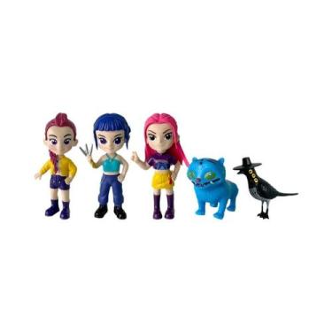 Imagem de Boneca Anime KPop Caçadora De Demônios Rumi Mira Zoi Máscara De Vinil 