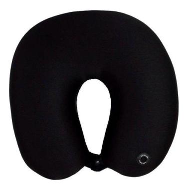 Imagem de Almofada de Pescoço Vibration Preto 32cmx31cm - Zona Criativa