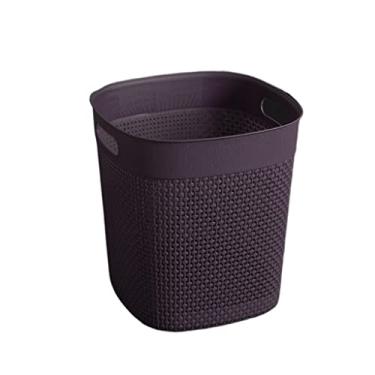 Imagem de Caixote do lixo nórdico oco caixote do lixo doméstico cozinha liviroom sanita latas de lixo com alça sem tampa cesto de papel de escritório caixote do lixo/C/D