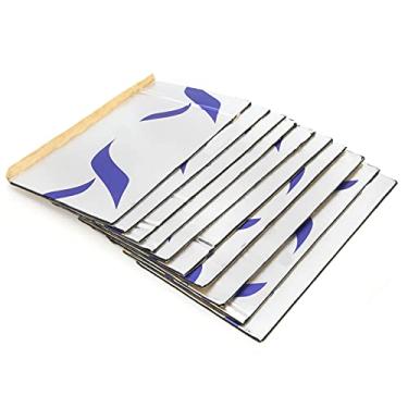 Imagem de KIMISS Placa de Parada de Choque de Espuma de Isolamento Acústico de Calor 2mm de Espessura 200x115mm para áudio Universal de Carro, Amortecimento de Ruído e Proteção Térmica Com 10 Peças