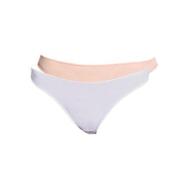 Imagem de Kit com 2 Calcinhas Fio Dental Hope 37840 Colorido, Branco, P