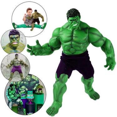 Imagem de Hulk Boneco Gigante O Incrivel Hulk Vingadores 50cm Marvel, Verde