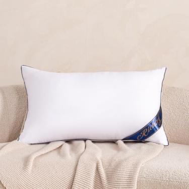 Imagem de Richtry Almofada de espuma viscoelástica premium 40,6 x 66 cm - Almofada decorativa lombar para sala de estar, sofá e sofá, 40,6 x 66 cm, branca