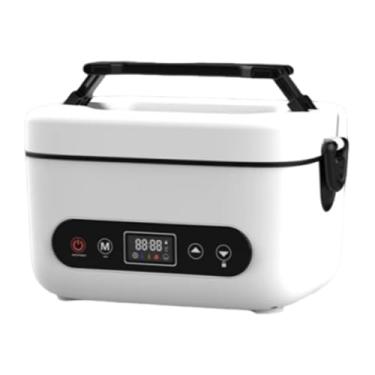 Imagem de DimyFew Lancheira elétrica sem fio, lancheira aquecida, aquecedor de alimentos para caminhão/trabalho, Branco