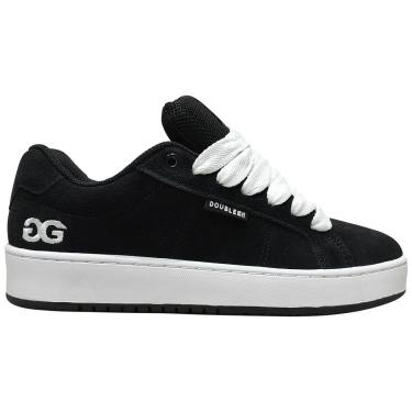Imagem de Tenis Double-G Easy Skatista Preto Branco Suede Masculino DGSC0019-Masculino