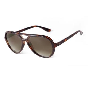 Imagem de Óculos de Sol Oversized com Lentes Degradê Marrons, Estilo Vintage, para Mulheres e Homens, Proteção UV (5)